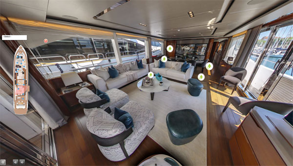 Princess Brokerage International Super Yacht 360 Virtual Tour Giles Clark by VPiX